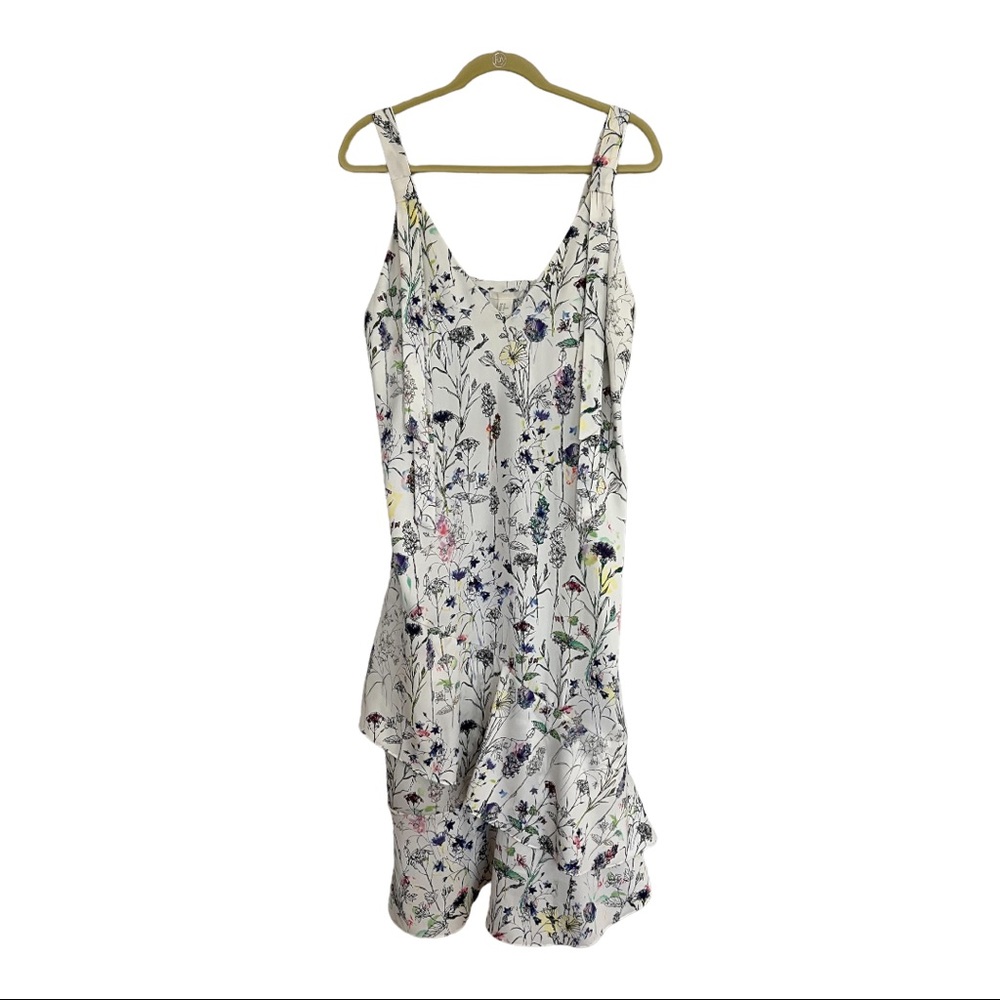 H&M multi-color floral print dress.
